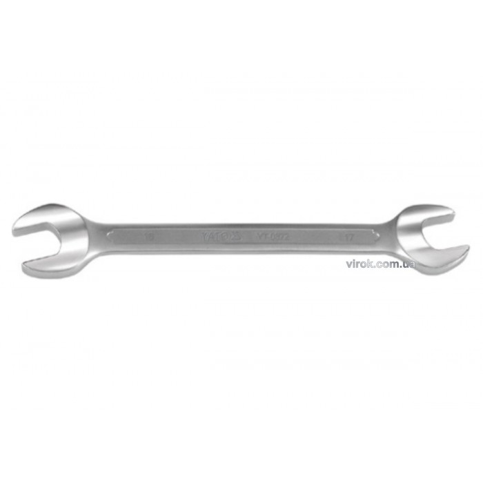 Ключ ріжковий YATO : CrV, М= 17х19 мм, l=220 мм [10/50/100]