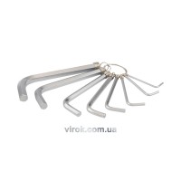 Ключі 6-гранні Г-подібні YATO : Cr-V, М2-10 мм, 8 шт. [12/72]