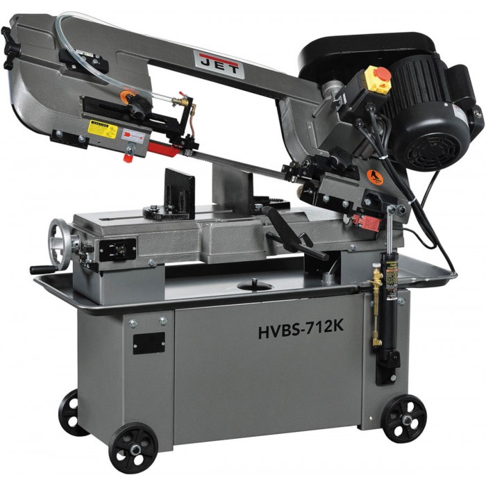 Стрічкопильний верстат по металу JET HVBS-712K: 230V,0,95/0,55кВт,пол. 2362х20 мм,зона обр-110-175мм