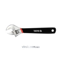 Ключ розвідний YATO : L= 150 мм. гумова ручка [6/60]