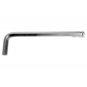 Ключ 6-гранний Г-подібний 2-сторонній YATO Cr-V, М19 мм, з кульовим наконечником, 70х280 мм [10/20]