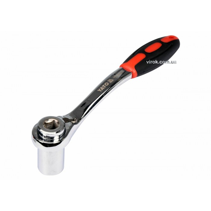 Ключ торцевий з універсальною головкою YATO: М8-19, HRC40, 72T, Cr-V з прогумов. ергоном. ручкою [5]