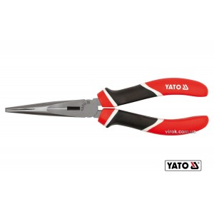 Щипці видовжені плоскі YATO : CrV, L= 160 мм [6/60]
