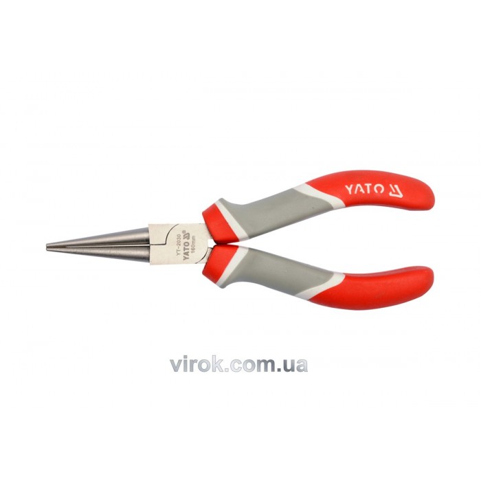 Круглогубці нікельовані YATO : L= 160 мм [6/60]