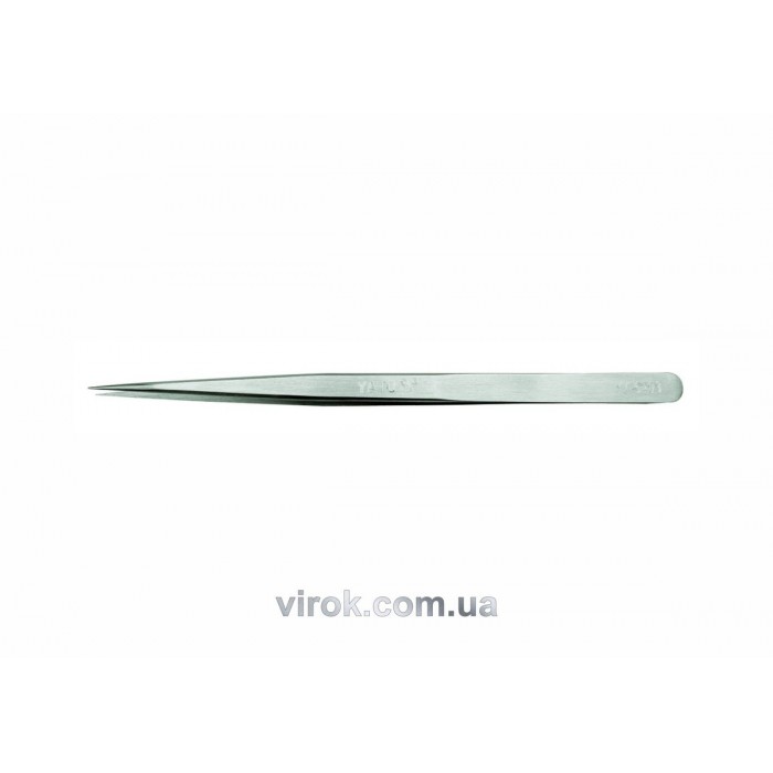 Пінцет прямий YATO : L= 140 мм [20/240]