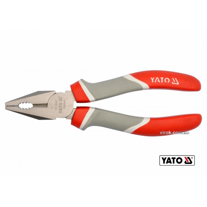 Плоскогубці комбіновані YATO : L= 180 мм [6/60]