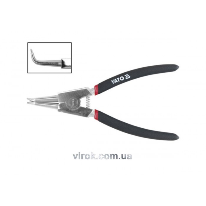 Знімач стопорних кілець YATO загн. (розжим) l=150мм [6/120]