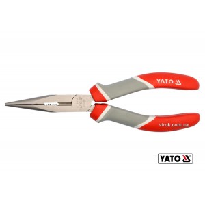Тонкогубці нікельовані YATO : L= 200 мм [6/60]