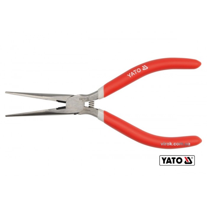 Тонкогубці прямі YATO : 6", L= 150 мм [6/120]