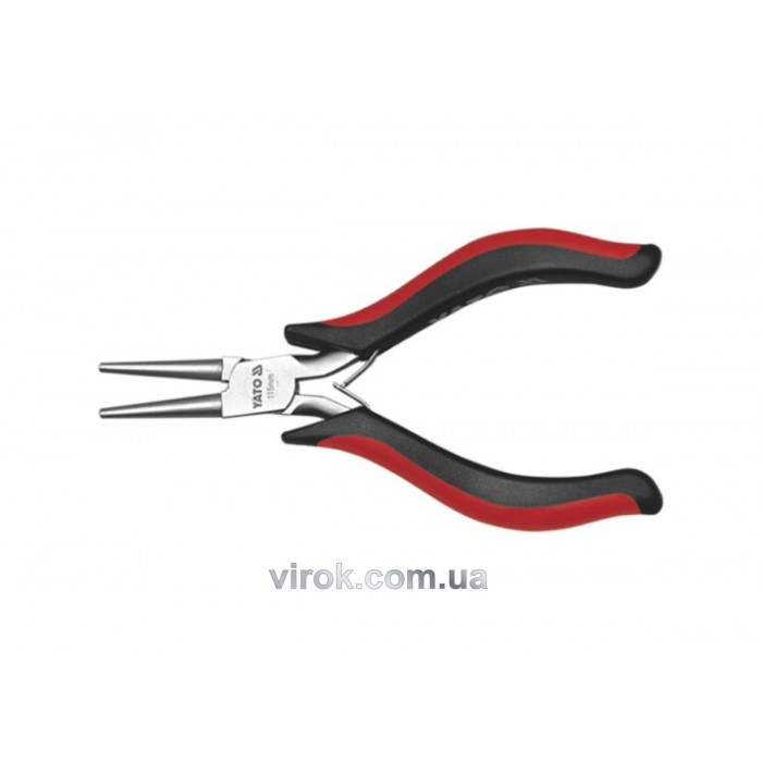 Щипці- круглогубці нікельовані YATO : L= 115 мм [6/120]