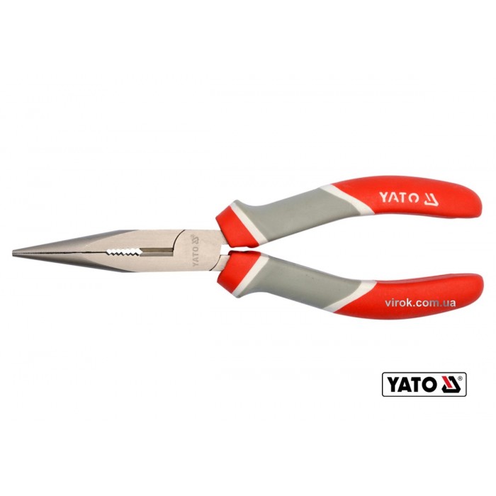 Тонкогубці нікельовані YATO : L= 160 мм [6/60]