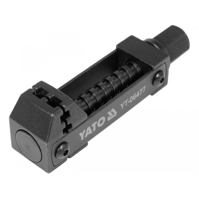 Натягувач сталевих хомутів YATO гвинтовий з квадратом 3/8 ", розвід- до 40 мм гвинт Ø= 14 мм [10/40]