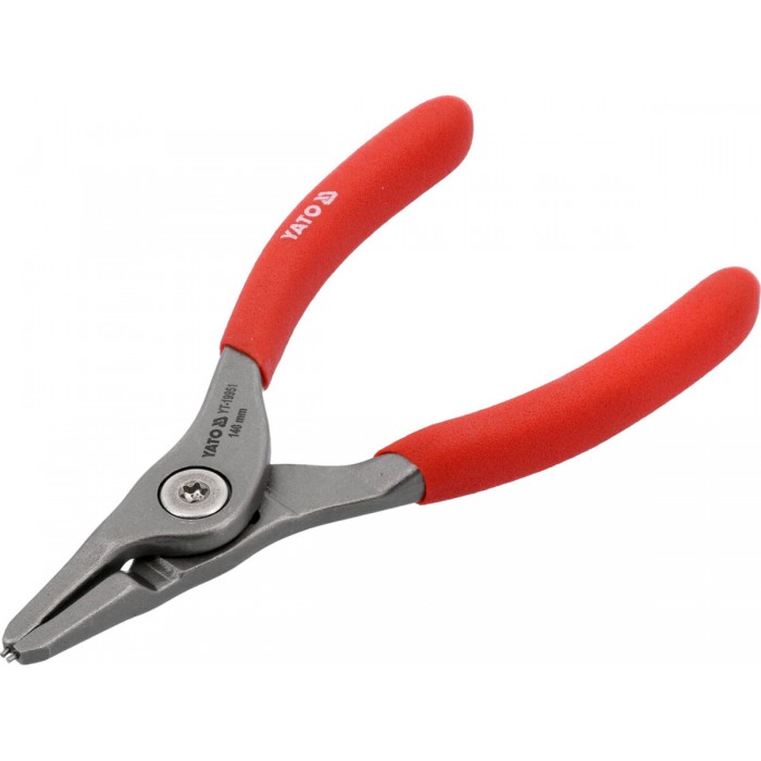 Щипці SEGERA для стопорних кілець YATO прямі розтискні, l= 140 мм, розвід- 3-9 мм [6/48]