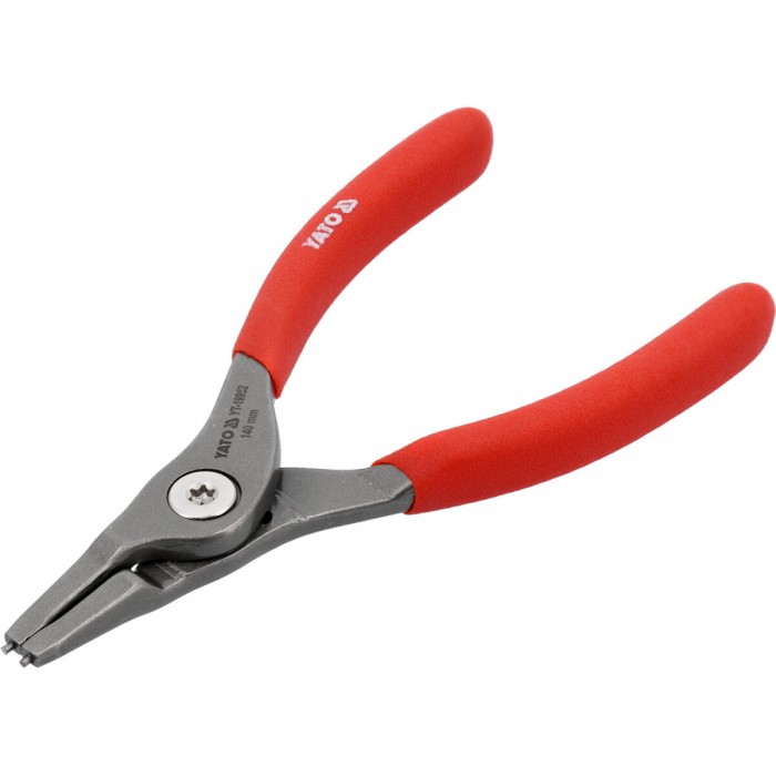 Щипці SEGERA для стопорних кілець YATO прямі розтискні, l= 140 мм, розвід- 10-25 мм [6/48]