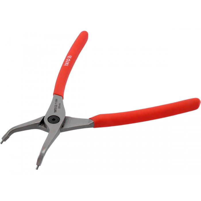 Щипці SEGERA для стопорних кілець YATO гнуті під 45° стискні, l= 230 мм, розвід- 40-100 мм [4/24]