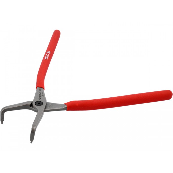 Щипці SEGERA для стопорних кілець YATO гнуті під 90° стискні, l= 305 мм, розвід- 85-200 мм [4/24]