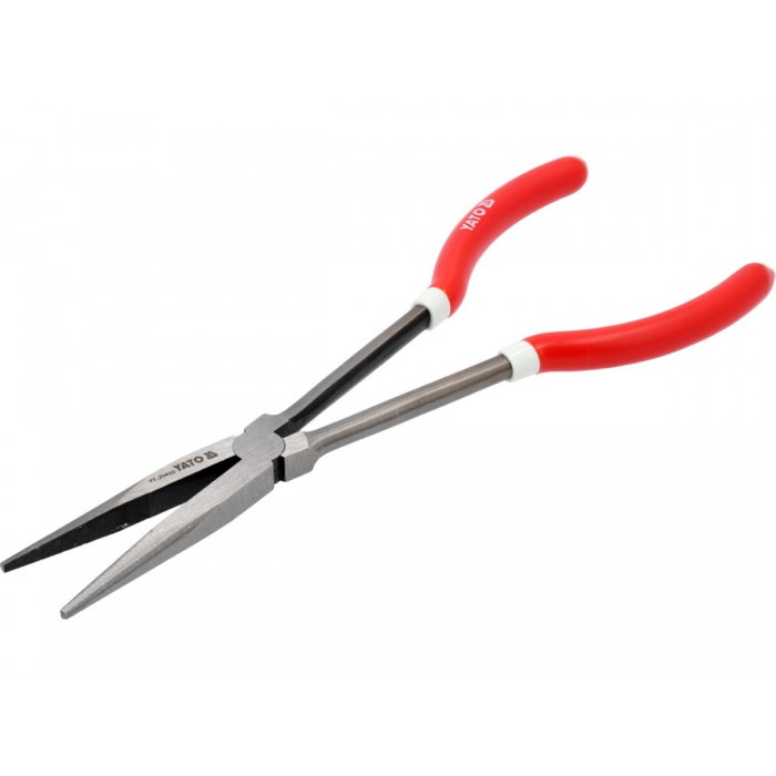 Щипці прямі подовжені YATO : L= 285 мм, HRC 50, Cr-V [6/72]