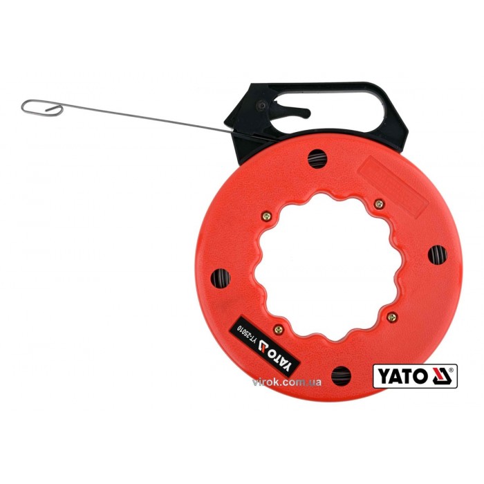 Пристрій для протягування кабелів на бобіні YATO : l= 15.3 м, профіль- 3 х 1.5 мм [6/12]