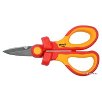Ножиці універсальні YATO; Хр-Ван l=160 мм з діелектр. ізольованими ручками 1000 В [6/48]