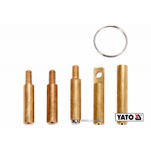 Наконечники до протягувачів кабелів YATO : мідні, намагнічені з кільцем, 5 шт [24/144]