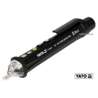 Індикатор напруги мережі індуктивний безконтактн YATO: 12/48-1000 В, з ліхтарем, живл. 2 х ААА [120]
