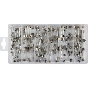 Запобіжники електромережі зі скляною прозорою оболонкою YATO : Ø6 x 30 мм, 5-30 А, 120 шт [5/20]