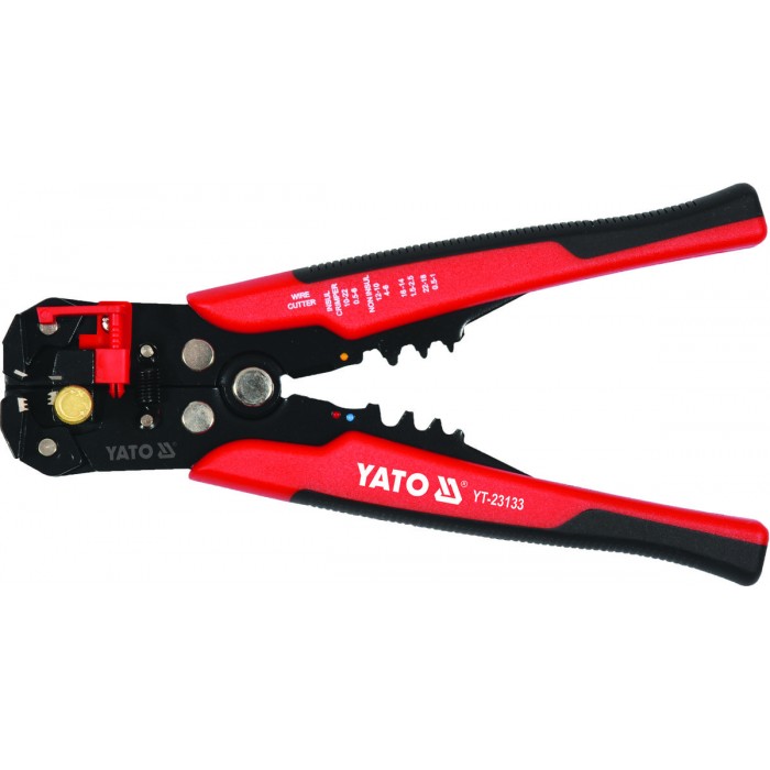 Кліщі для обтискання і зачистки проводів YATO, L=205мм, 0,2-6мм², з наконечниками, 191 елем. [10/20]