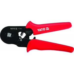 Кліщі для обтискання і зачистки проводів YATO, L= 175 мм, AWG 23-7; 0,25-10 мм² [10/40]