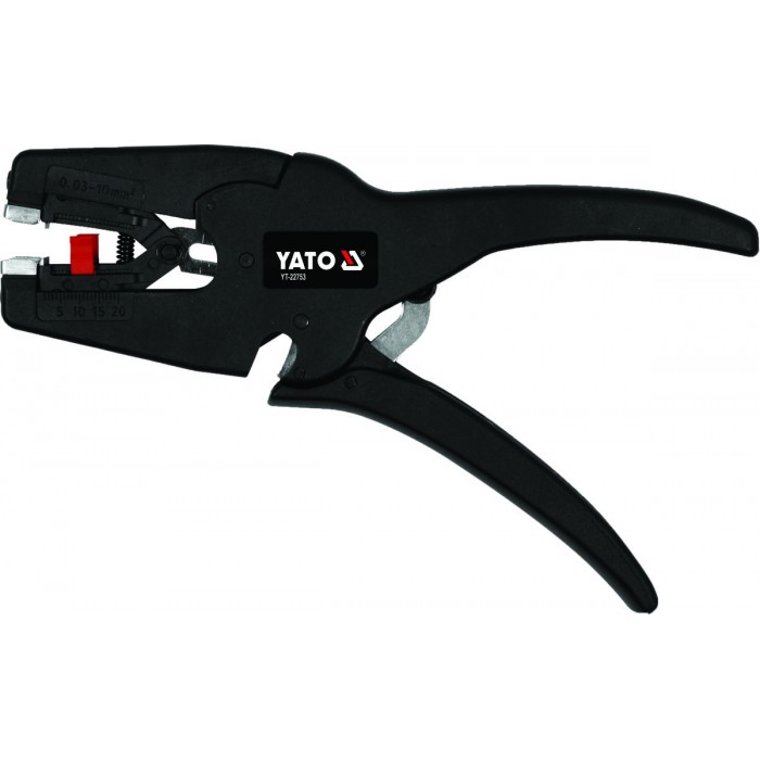 Знімач ізоляції автоматичний YATO, L= 195 мм, межа обробки- 0,03- 10 мм² [10/40]