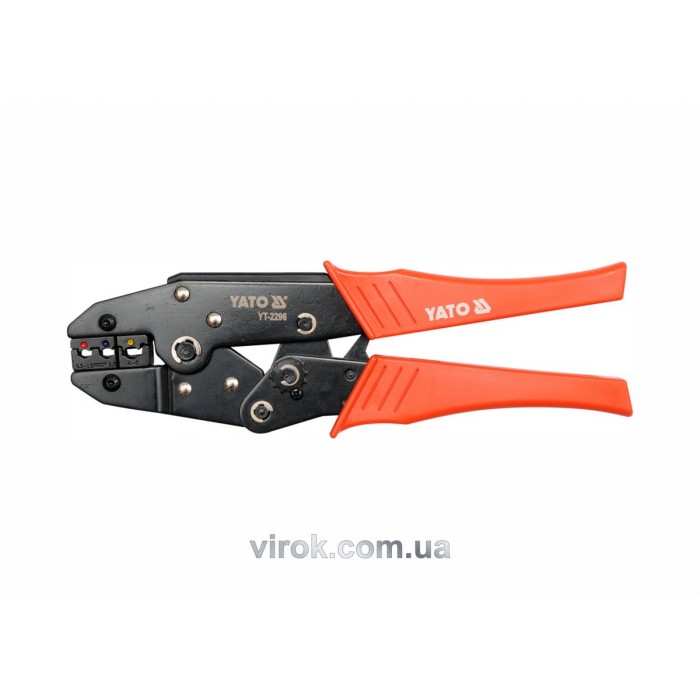 Кліщі для обтискання і зачистки проводів YATO, L=230 мм. 22-10 (AWG), 0.5-6 мм2 [5/30]