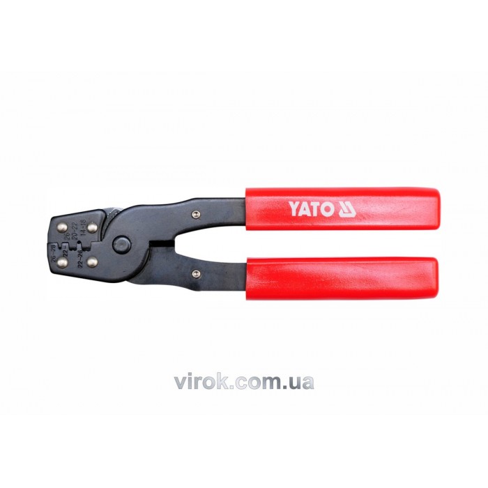 Кліщі для обтискання і зачистки проводів YATO, L= 180 мм [12/72]