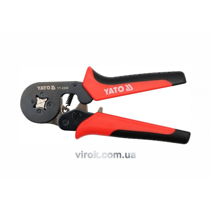 Кліщі для обтискання і зачистки проводів YATO, L=180 мм [6/36]