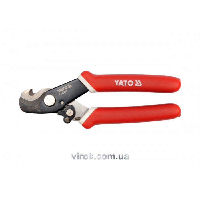 Ножиці для кабелю YATO:  Ø=10.5 мм, l=170 мм [10/60]