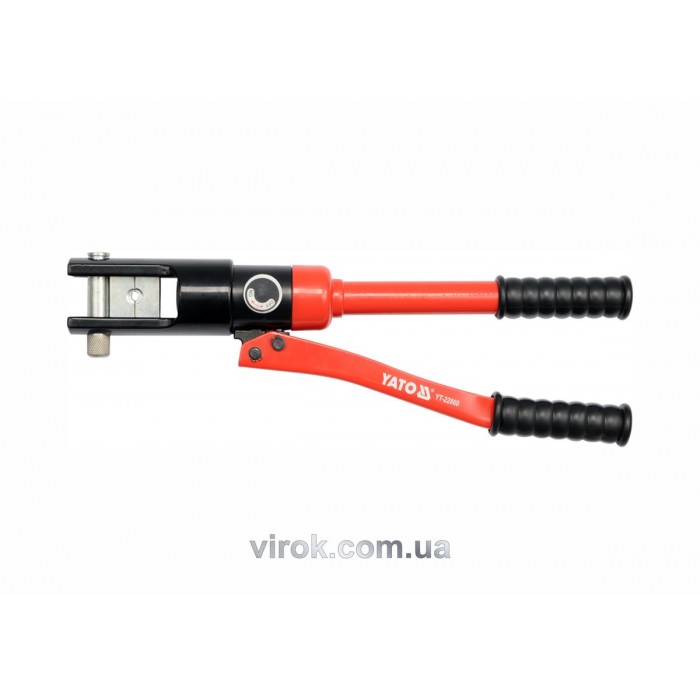 Кліщі ручні гідравлічні YATO для обтискання проводів S= 10-120 мм², l= 415 мм, [4]