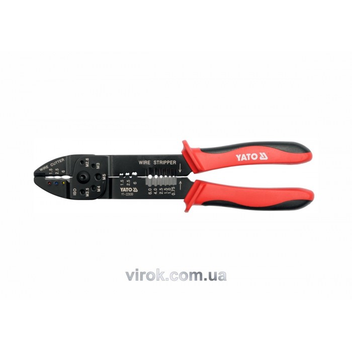 Знімач ізоляції YATO, L=240 мм, Ø=1.5-6.0 мм [12/48]