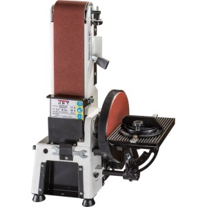 Шліфувальний тарілко-стрічковий верстат JET JSG-233A-M : 230 В, 0,52/0,37 кВт, роб.стіл- 225х115мм