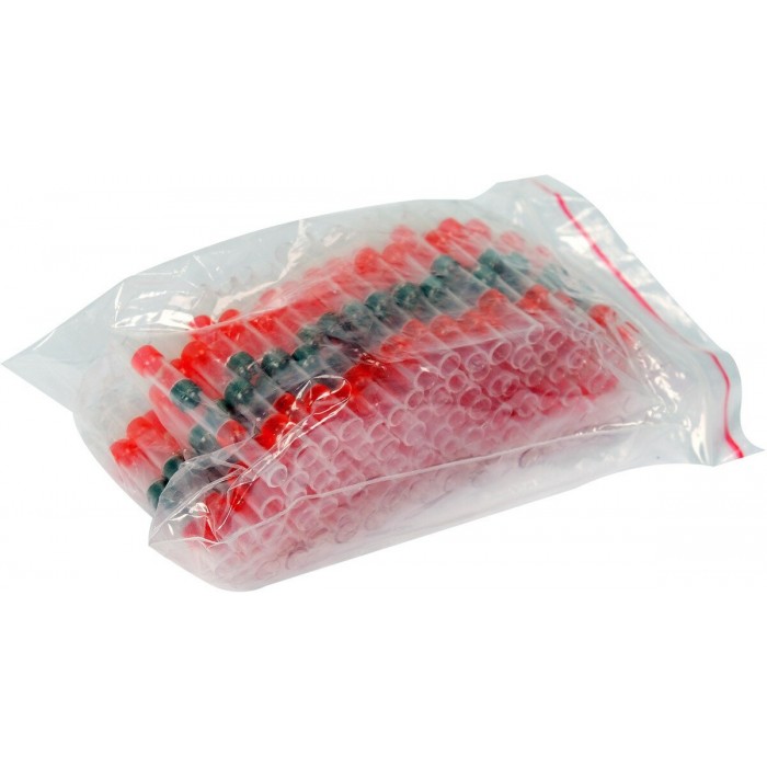 Кембрики термоусадні при t≤ 105°C з припоєм YATO, прозорі, для провідників 0.5-1,5 мм², 100 шт [378]