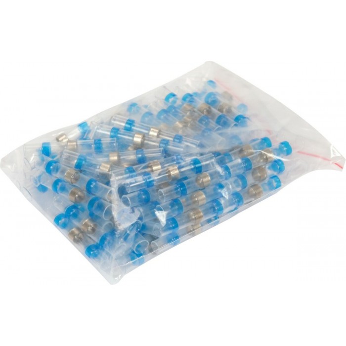 Кембрики термоусадні при t≤ 105°C з припоєм YATO, прозорі для провідників 1.5- 2,5 мм², 100 шт [130]