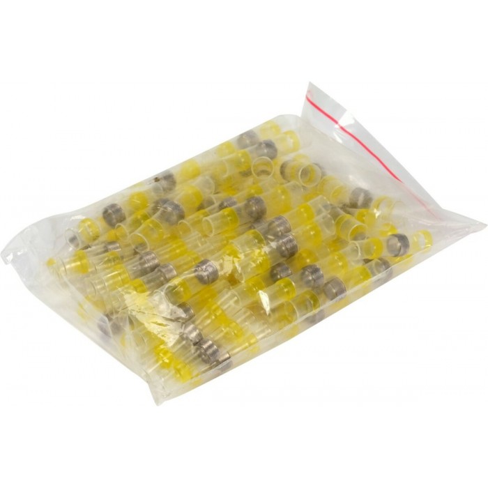 Кембрики термоусадні при t≤ 105°C з припоєм YATO, прозорі для провідників 4,0- 6,0 мм², 100 шт [100]