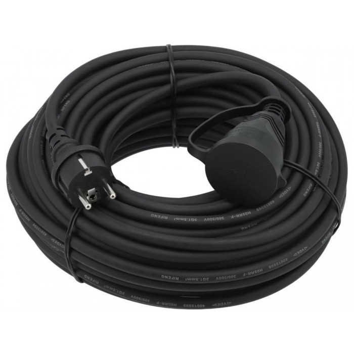 Кабель-подовжувач для будівель робіт мережевий 230 В YATO, l= 30 м. струм- 16 А, 3-жильний S=1,5 мм²