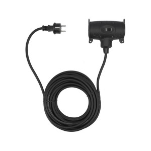 Кабель-подовжувач для будів. робіт мереж 230В YATO, 2 гнізда l= 10м. струм- 16А, 3-жильний S=1,5 мм²