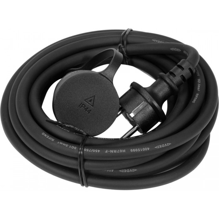 Кабель-подовжувач для майстернь мережевий 230 В YATO, l= 5 м. струм- 16 А, 3-жильний S=1,5 мм²