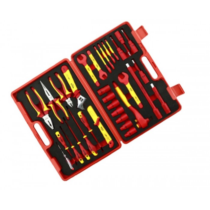 Набір інструментів діелектричних YATO з ізоляцією до 1000 В, 32 один.