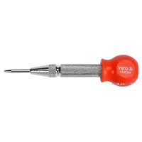 Кернер пружинний автоматичний по металу YATO l=125 мм з регульованим вістрям [12/72]