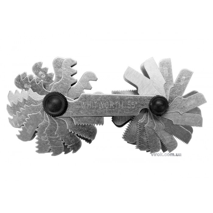 Різьбомір метричний 60° і WHITWORTH 55° YATO з 52 шаблонами в діапазоні 0,25- 6,0 мм і 4-62 [20/200]