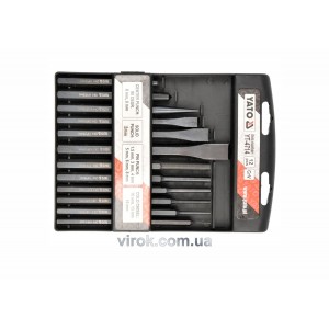 Зубило, кернер і пробійник YATO, Набір 12пр. [10/20]