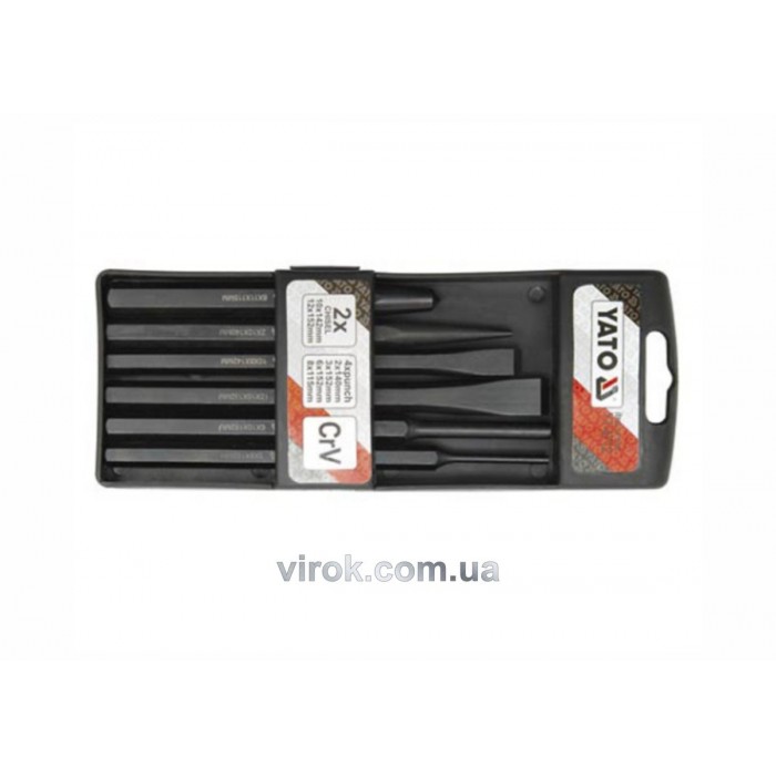 Зубило, кернер і пробійник YATO, Набір 6пр.. [6/24]