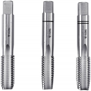 Мітчик YATO М5 х 0.8 мм, HSS М2, l= 50 мм, 3 шт [60/240]