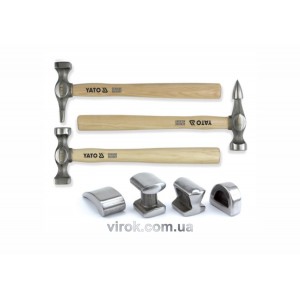 Молотки рихтувальні YATO, 4,9кг, набір 7 шт. [4]