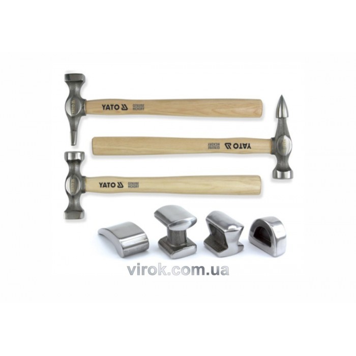 Молотки рихтувальні YATO, 4,9кг, набір 7 шт. [4]